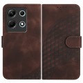 For Infinix Note 30 4G YX0060 Elephant Head Embossed Phone Leather Case with Lanyard(Coffee)