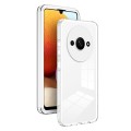 For Xiaomi Redmi A3 3 in 1 Clear TPU Color PC Frame Phone Case(White)