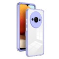 For Xiaomi Redmi A3 3 in 1 Clear TPU Color PC Frame Phone Case(Purple)