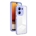 For Xiaomi Redmi Note 13 4G 3 in 1 Clear TPU Color PC Frame Phone Case(Purple)