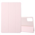 For Lenovo Tab M11/ Xiaoxin Pad 11 2024 Tri-fold Silicone Leather Tablet Case(Pink)