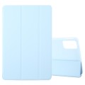 For Lenovo Tab M11/ Xiaoxin Pad 11 2024 Tri-fold Silicone Leather Tablet Case(Ice Blue)