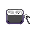 For AirPods Pro DUX DUCIS PECA Series Earbuds Box Protective Case(Purple)