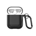 For AirPods 2 / 1 DUX DUCIS PECB Series Earbuds Box Protective Case(Black)