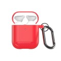 For AirPods 2 / 1 DUX DUCIS PECB Series Earbuds Box Protective Case(Red)