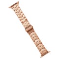For Apple Watch Series 9 45mm Stainless Steel Watch Band(Rose Gold)