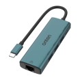 Onten UC121 5 in 1 USB-C / Type-C to USB 3.0 HUB with 5V Input & 100Mbps Network Card