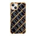 For iPhone 14 Plus Electroplated Varnish Diamond TPU Phone Case(Black)