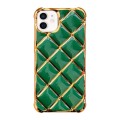For iPhone 12 Electroplated Varnish Diamond TPU Phone Case(Green)