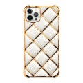 For iPhone 12 Pro Max Electroplated Varnish Diamond TPU Phone Case(White)