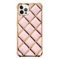 For iPhone 11 Pro Max Electroplated Varnish Diamond TPU Phone Case(Pink)