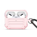 For AirPods Pro DUX DUCIS PECE Series Earbuds Box Protective Case(Pink)