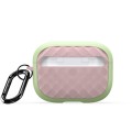 For AirPods Pro 2 DUX DUCIS PECC Series Earbuds Box Protective Case(Green Pink)