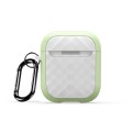 For AirPods 2 / 1 DUX DUCIS PECC Series Earbuds Box Protective Case(Green White)