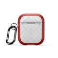 For AirPods 2 / 1 DUX DUCIS PECC Series Earbuds Box Protective Case(Red White)