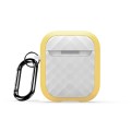 For AirPods 2 / 1 DUX DUCIS PECC Series Earbuds Box Protective Case(Yellow White)
