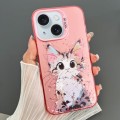 For iPhone 15 Plus Dual-sided IMD Animal Graffiti TPU + PC Phone Case(Elegant Cat)