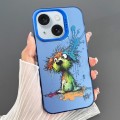 For iPhone 15 Dual-sided IMD Animal Graffiti TPU + PC Phone Case(Fallen Dog)