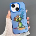 For iPhone 14 Plus Dual-sided IMD Animal Graffiti TPU + PC Phone Case(Fallen Dog)