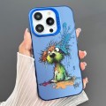 For iPhone 14 Pro Dual-sided IMD Animal Graffiti TPU + PC Phone Case(Fallen Dog)