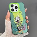 For iPhone 14 Pro Dual-sided IMD Animal Graffiti TPU + PC Phone Case(Motorcycle Dog)