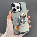 For iPhone 11 Pro Dual-sided IMD Animal Graffiti TPU + PC Phone Case(Strolling Astronauts)