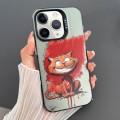 For iPhone 11 Pro Dual-sided IMD Animal Graffiti TPU + PC Phone Case(Grinning Cat)