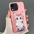For iPhone XR Dual-sided IMD Animal Graffiti TPU + PC Phone Case(Elegant Cat)