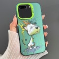 For iPhone 8 Plus / 7 Plus Dual-sided IMD Animal Graffiti TPU + PC Phone Case(Melting White Green Do
