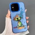 For iPhone X / XS Dual-sided IMD Animal Graffiti TPU + PC Phone Case(Fallen Dog)