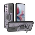 For OPPO Reno11 F 5G Global Sliding Camshield TPU + PC Shockproof Phone Case with Holder(Purple)
