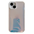 For iPhone 15 Electroplated Aurora TPU + PC Phone Case(White)