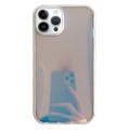 For iPhone 12 Pro Max Electroplated Aurora TPU + PC Phone Case(White)