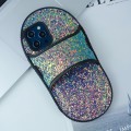 For iPhone 15 Pro Max Creative Glitter Slipper Design TPU Shockproof Phone Case(Green)