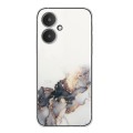 For Xiaomi Redmi 13C 5G / Poco M6 / Redmi 13R Hollow Marble Pattern TPU Straight Edge Phone Case(Bla