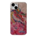 For iPhone 14 Creative Oil Painting Colorful Dragon TPU Shockproof Phone Case