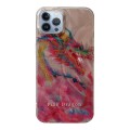 For iPhone 13 Pro Max Creative Oil Painting Colorful Dragon TPU Shockproof Phone Case