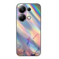 For Xiaomi Redmi Note 13 Pro 4G / Poco M6 Pro 4G Laser Marble Pattern Clear TPU Protective Phone Cas