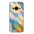 For Xiaomi Redmi A3 4G Laser Marble Pattern Clear TPU Protective Phone Case(Yellow)