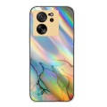 For Xiaomi 13T / 13T Pro Laser Marble Pattern Clear TPU Protective Phone Case(Yellow)