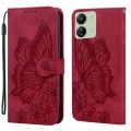 For Xiaomi Redmi 13C / POCO C65 Retro Skin Feel Butterflies Embossing Horizontal Flip Leather Phone