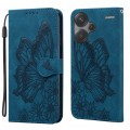 For Xiaomi Redmi Note 13 Pro+ 5G Retro Skin Feel Butterflies Embossing Horizontal Flip Leather Phone
