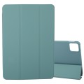 For Xiaomi Pad 6S Pro 12.4 Tri-fold Silicone Leather Tablet Case(Dark Green)