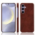 For Samsung Galaxy S24 5G Litchi Texture Back Cover Phone Case(Brown)