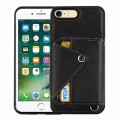 For iPhone SE 2022 / SE 2020 Crossbody Zipper Card Bag RFID Anti-theft Phone Case(Black)