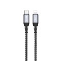 TOTU CB-5-PD 27W USB-C/Type-C to 8 Pin Data Cable, Length: 1m(Grey)