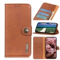 For Realme C67 4G KHAZNEH Cowhide Texture Flip Leather Phone Case(Brown)