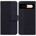 For Google Pixel 8a Geometric Embossed Leather Phone Case(Black)