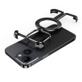 For iPhone 14 MagSafe Magnetic Frameless Holder Phone Case(Black)