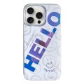 For iPhone 15 Pro Colorful Pattern TPU + PC Phone Case(HELLO)